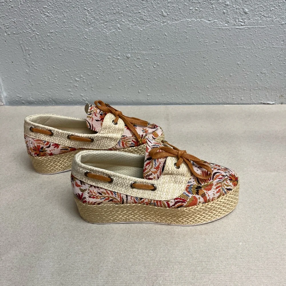 (11) Artisanal spradrilles tennis cotton 100%